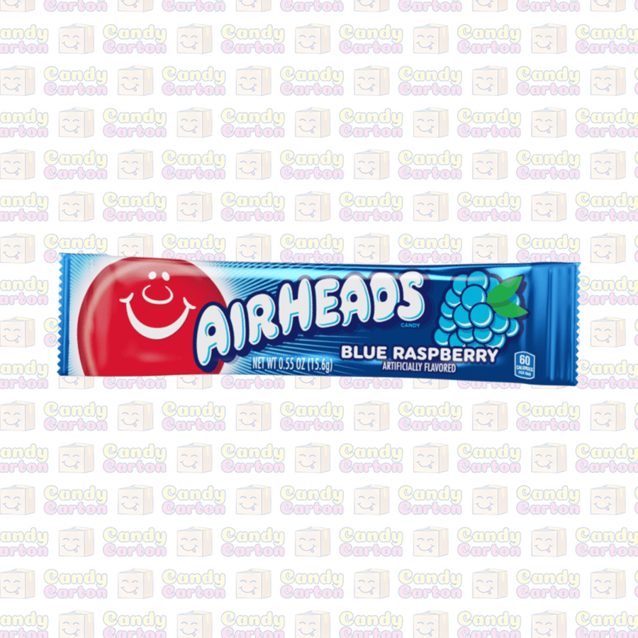 اير هيدز حلوى بنكهة التوت الازرق 15.6 جرام مستورد امريكا Airheads blue raspberry Candy 15.6 g