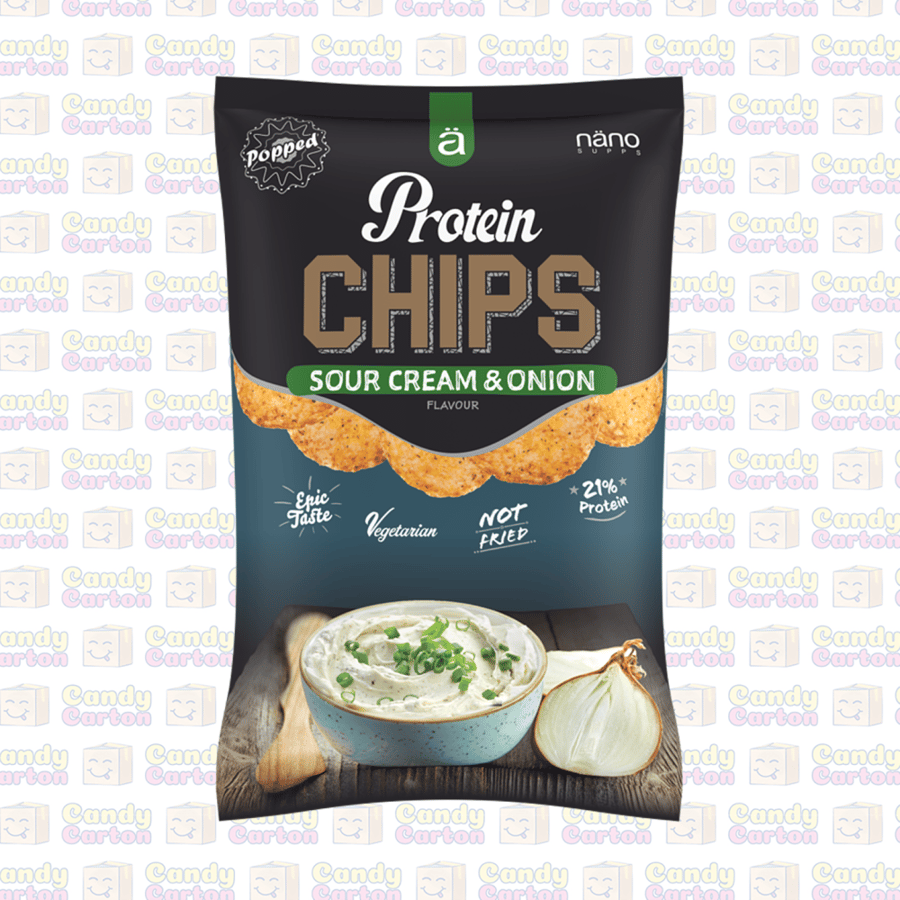 نانو شيبس بروتين سور كريم وبصل 40 جرام مستورد المانيا Nano Protein Chips - Sour&Cream Onion ‏  40g