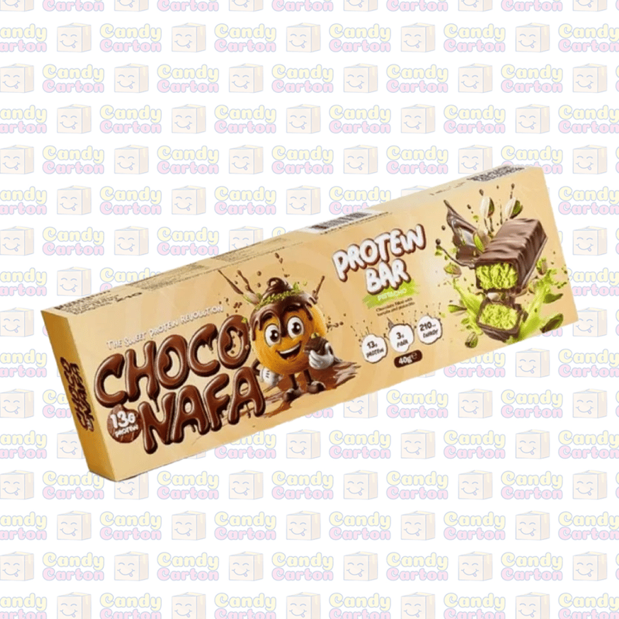 شوكو نافا البروتين بار نكهة البستاشيو الفستق  الحلبي  40 جرام مستورد المانيا Choco Nafa Protein