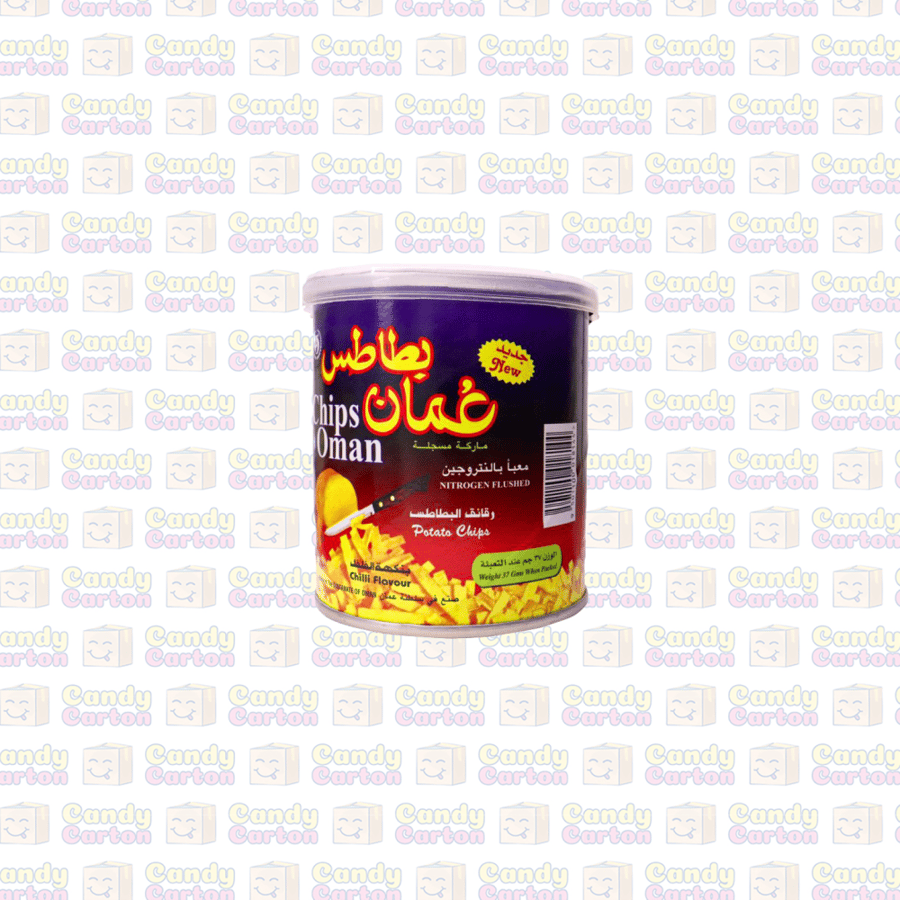 بطاطس عمان شيبس رقائق البطاطس بنكهة الفلفل الحار علبة صغير - 37 جرام