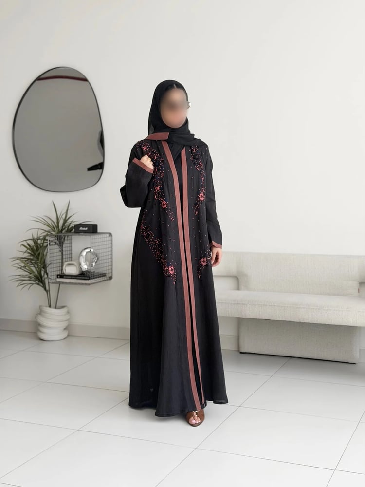 عباية هدير - Hadeer Abaya لنن طبيعي