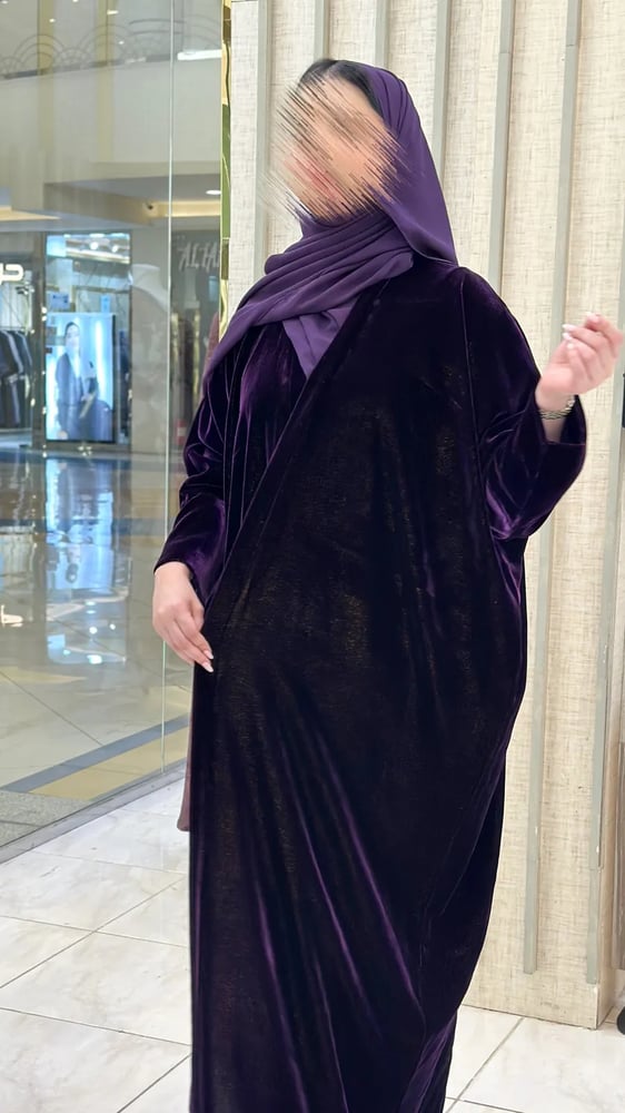 عباية مخمل طبيعي موف لامية قصة نص فراشة