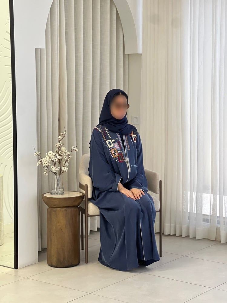 عباية آرام حرير مغسول طبيعي كلوش