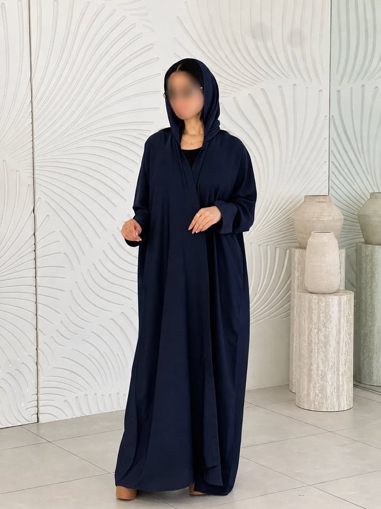 عباية ترف لمسة  حرير كلوش نص فراشة