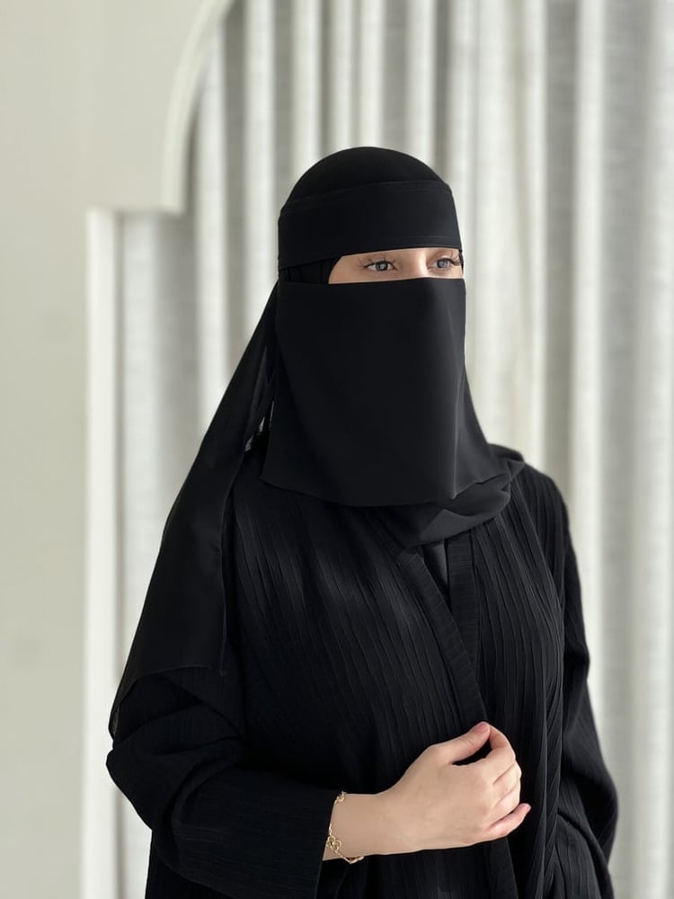 نقاب خط مقاس 8 انش لوقو اسود