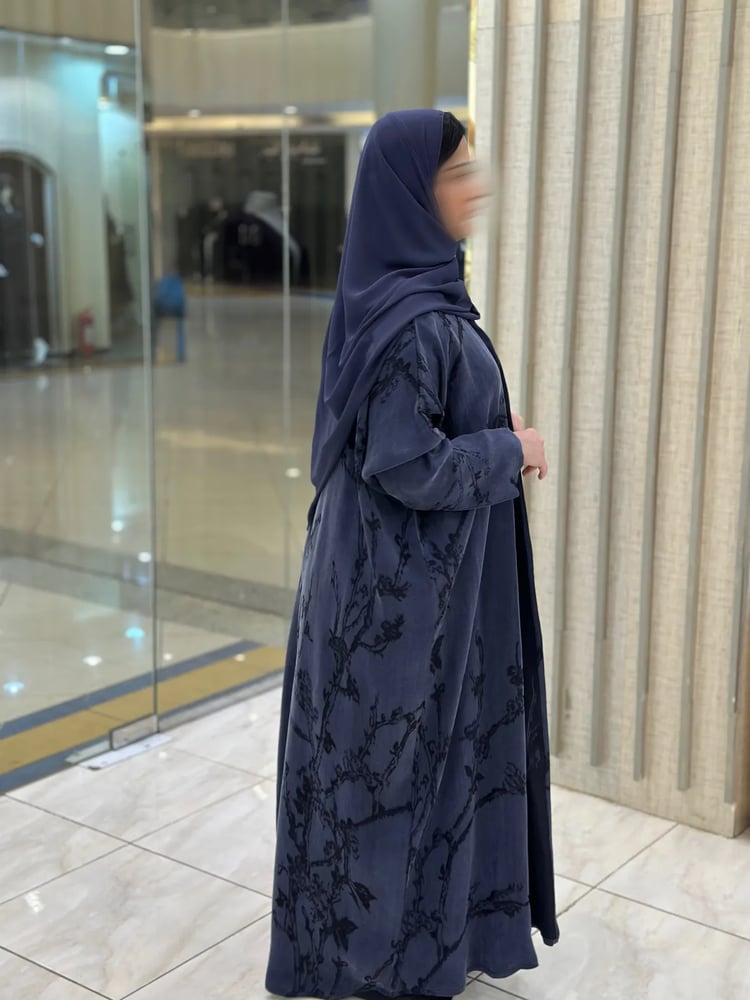 عباية وسن حرير تركي جاكار مشجر