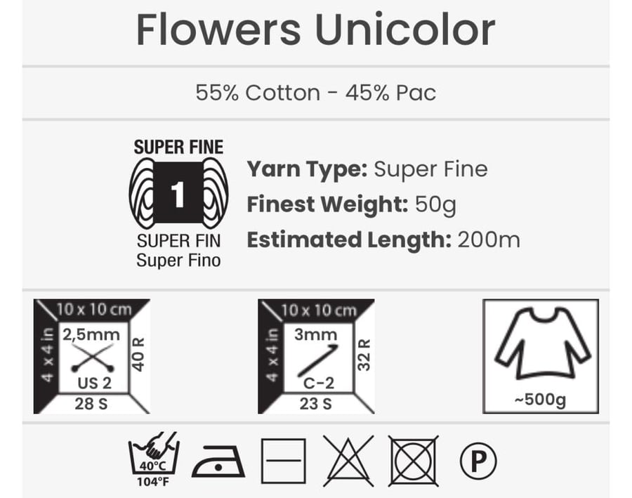 يارن ارت يونيكولور Flowers Unicolor 750