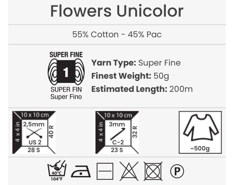 يارن ارت يونيكولور Flowers Unicolor 746