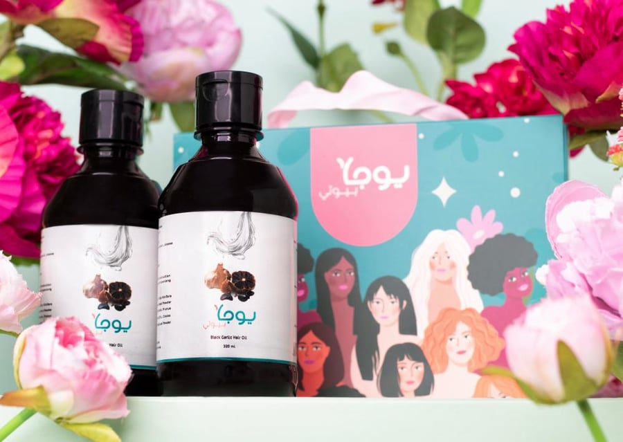 Two pieces of Korean black garlic oil
