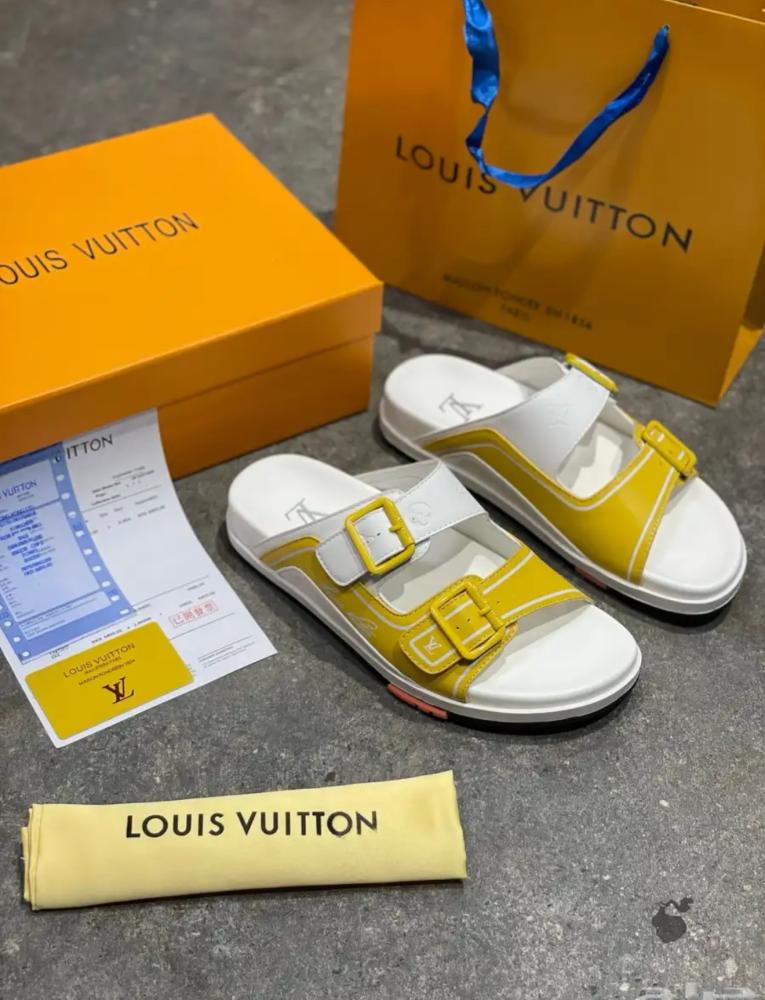 سليبر LV اصفر طبق الأصل 100%