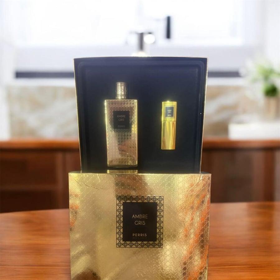 طقم عطر بيريس مونت كارلو امبر قريس - او دو بارفيوم 100مل و10مل
