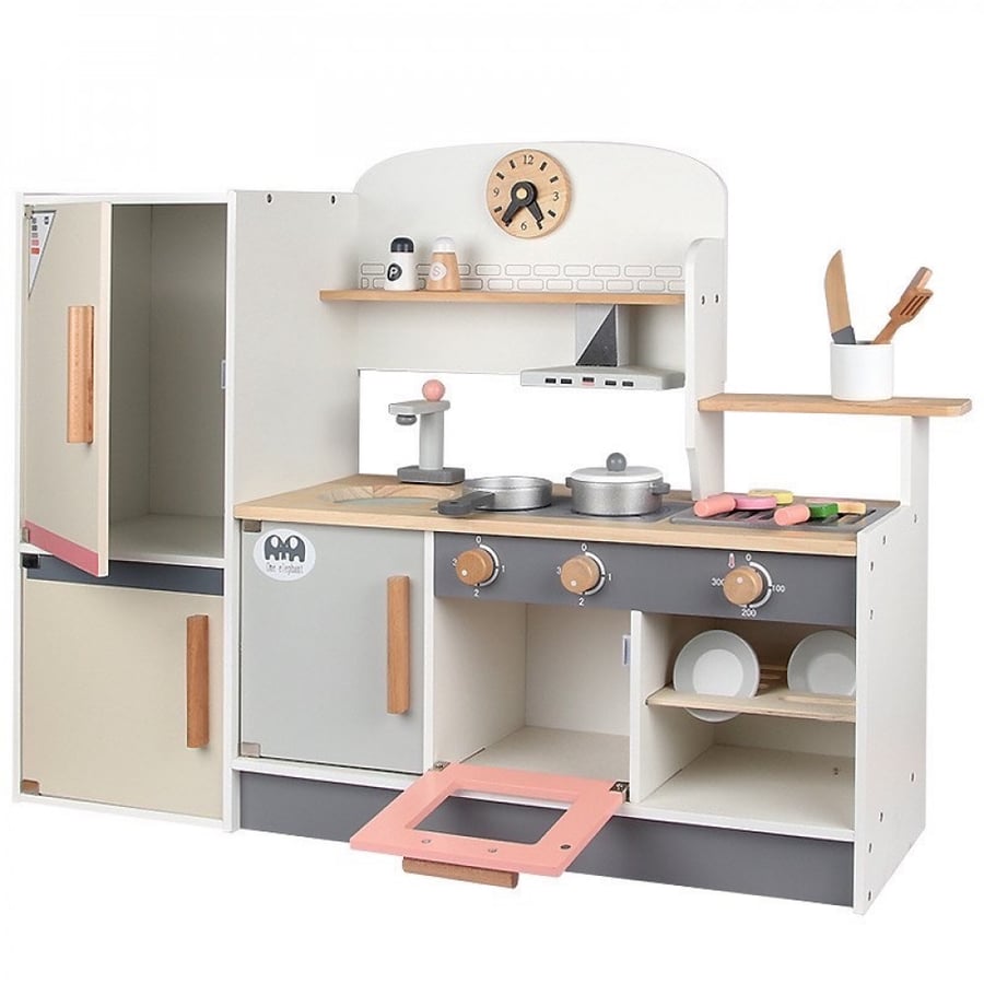 Wooden kitchen with tools