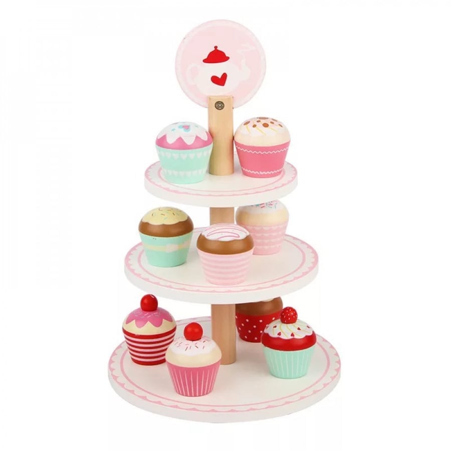Wooden cupcake