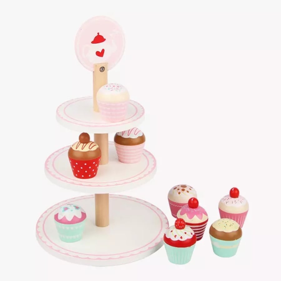 Wooden cupcake