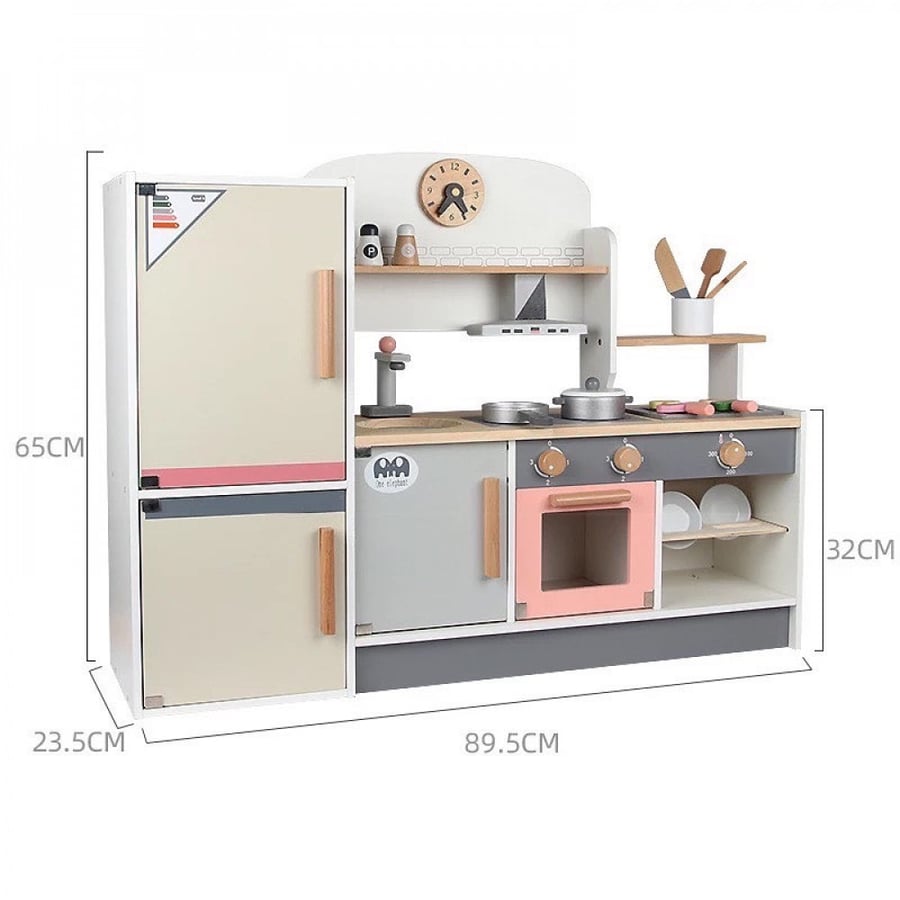 Wooden kitchen with tools
