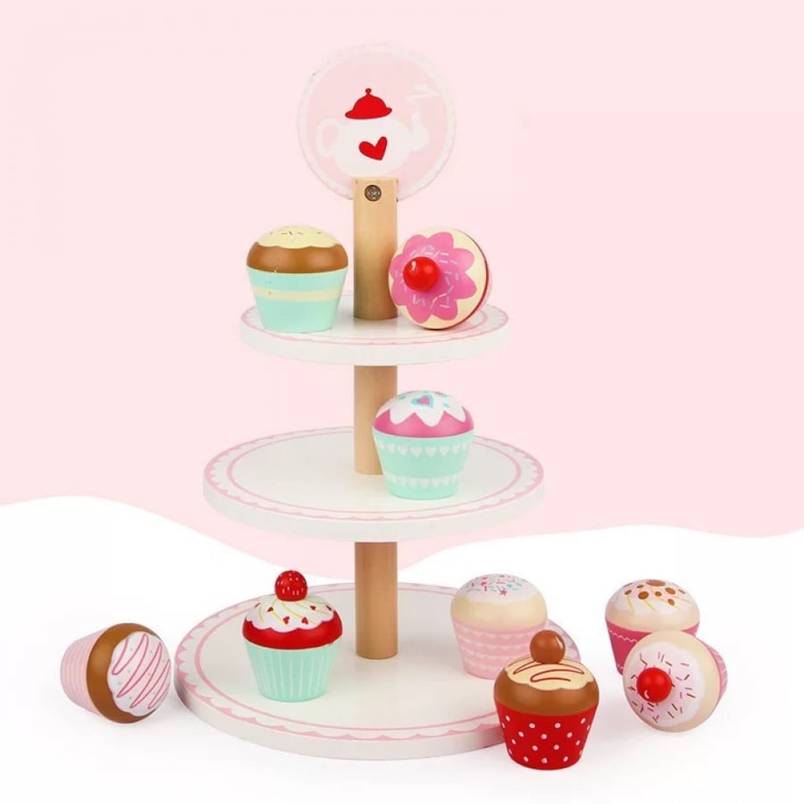 Wooden cupcake