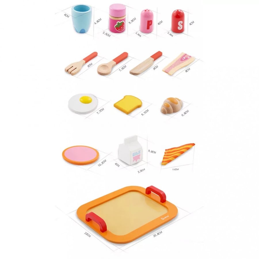 Breakfast serving set