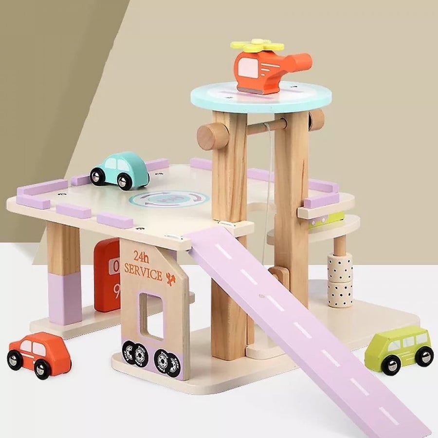 Wooden parking barriers