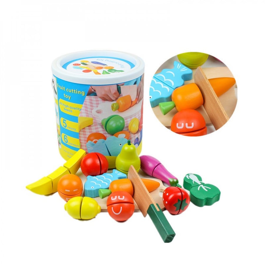 Wooden vegetable and fruit chopping box