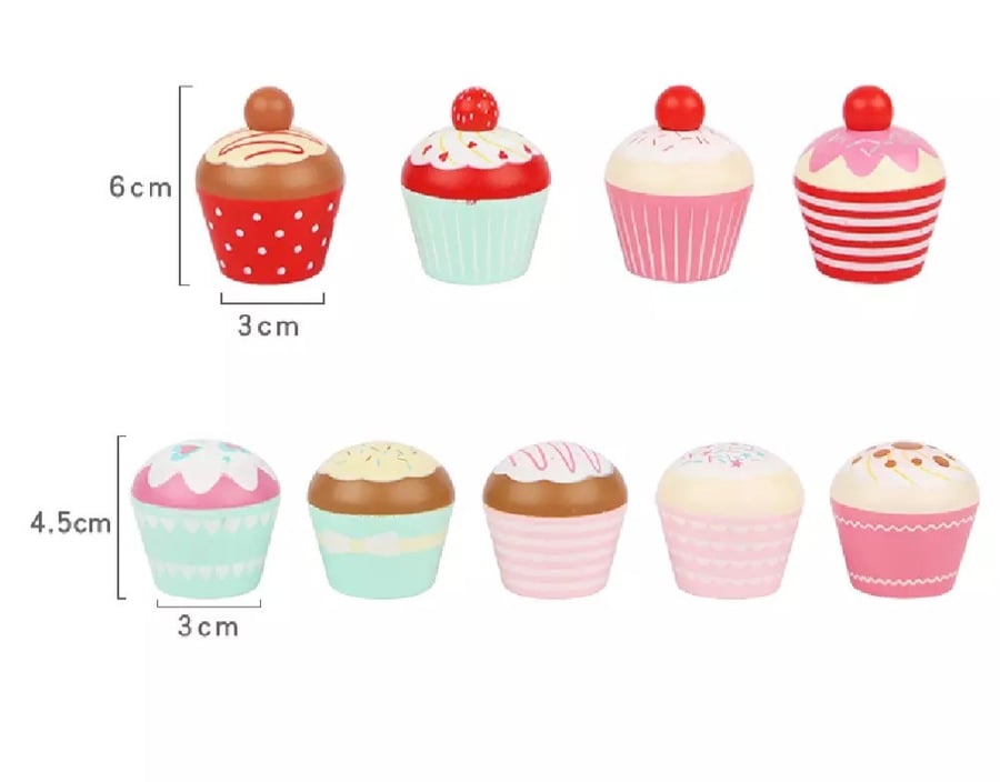Wooden cupcake