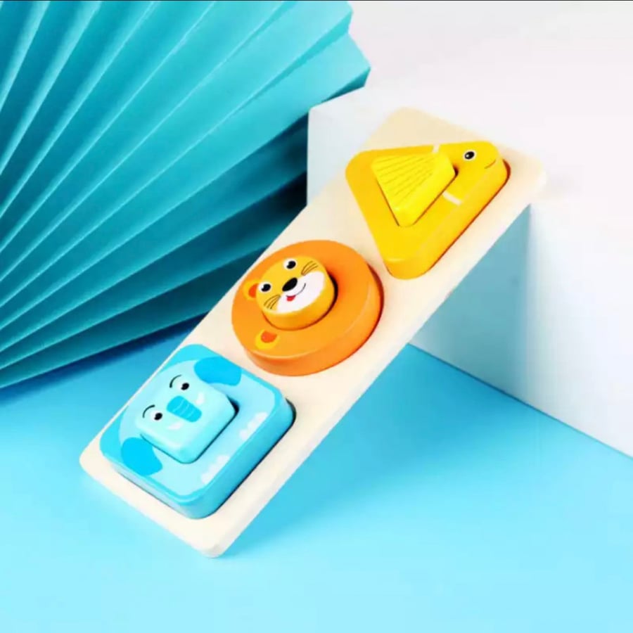The wooden shapes match