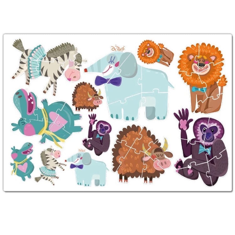 Educational puzzle consisting of 31 pieces