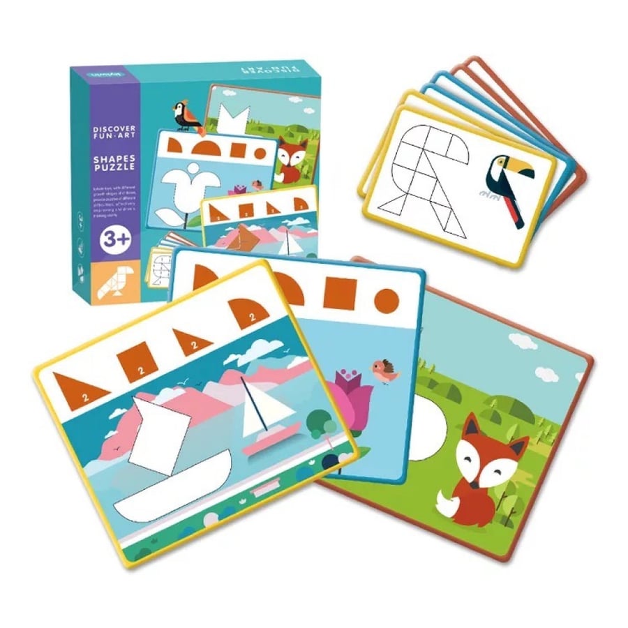 The shape formation contains 16 cards
