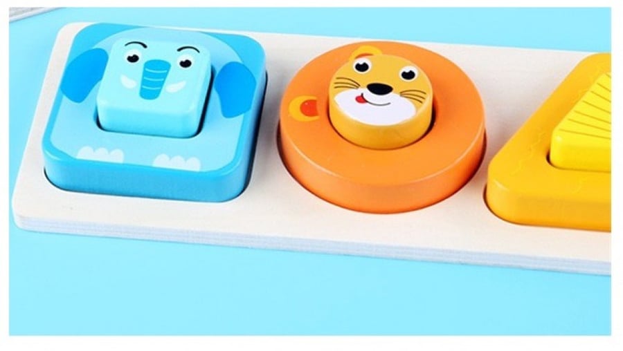 The wooden shapes match