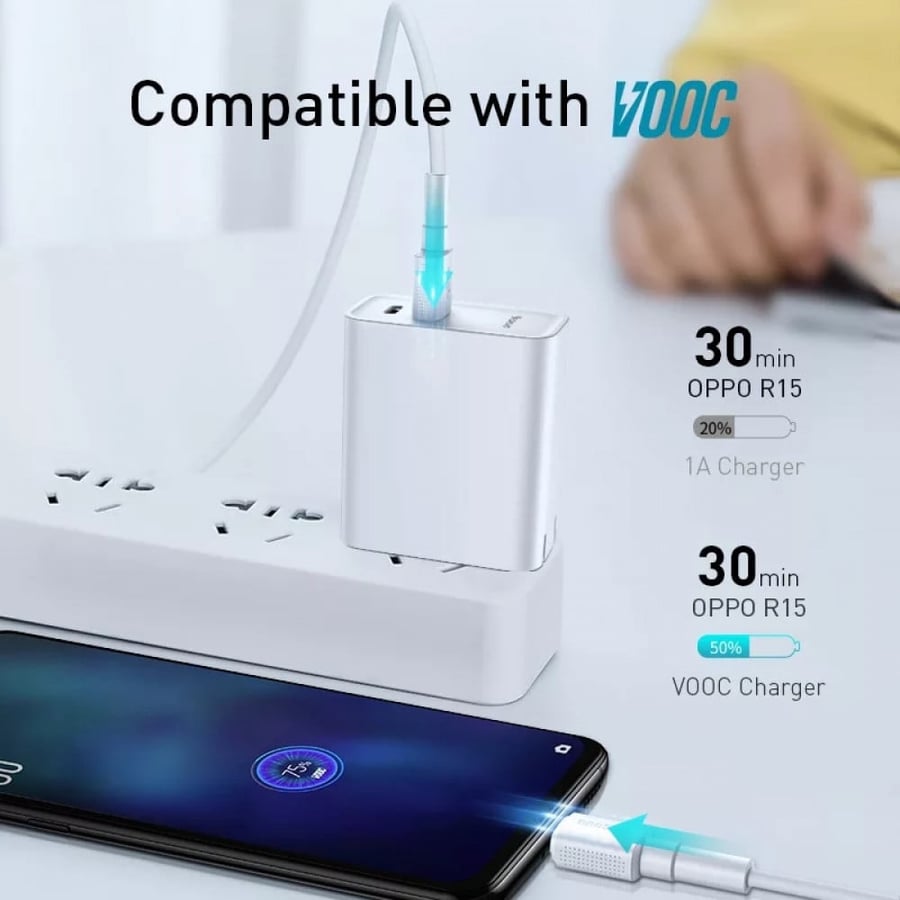 Baseus | Micro USB charger cable 4A fast Baseus | Fast Micro-USB Cable Mini White 1M 2M