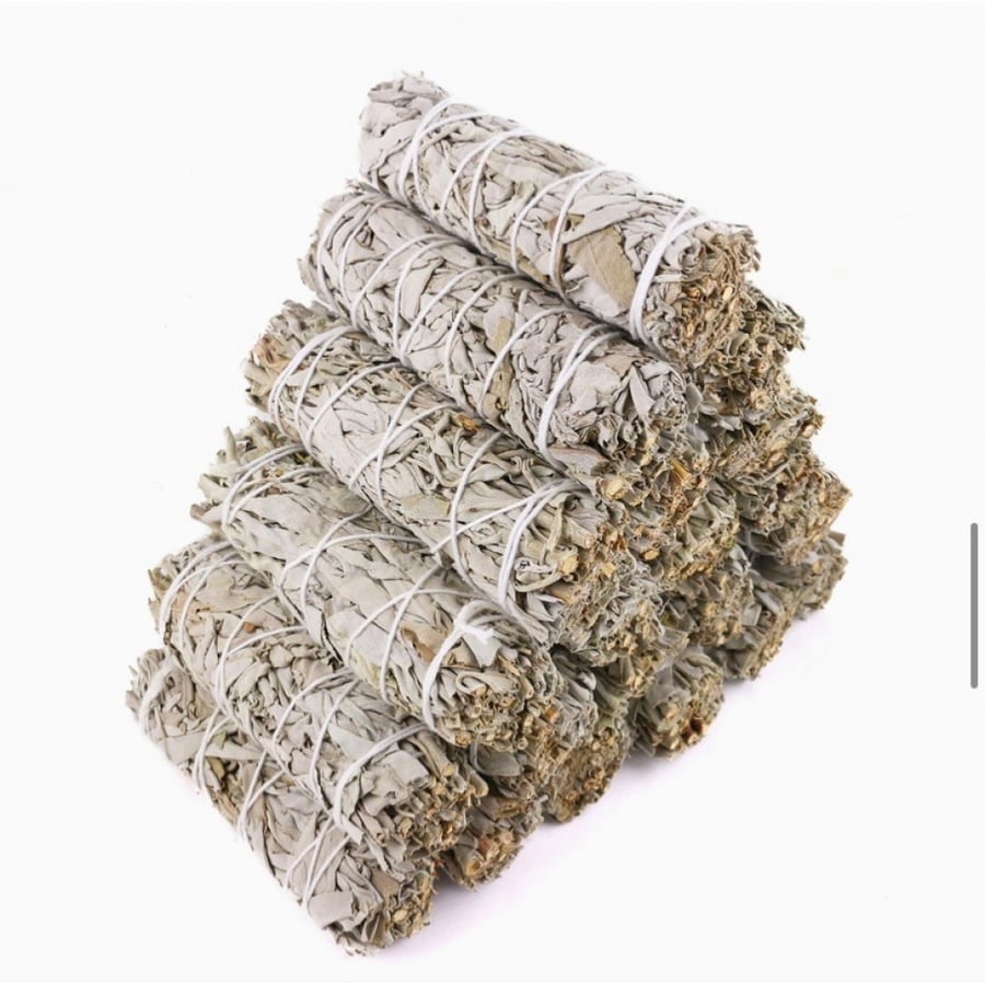 Organic white sage sticks, pack of 3 pieces