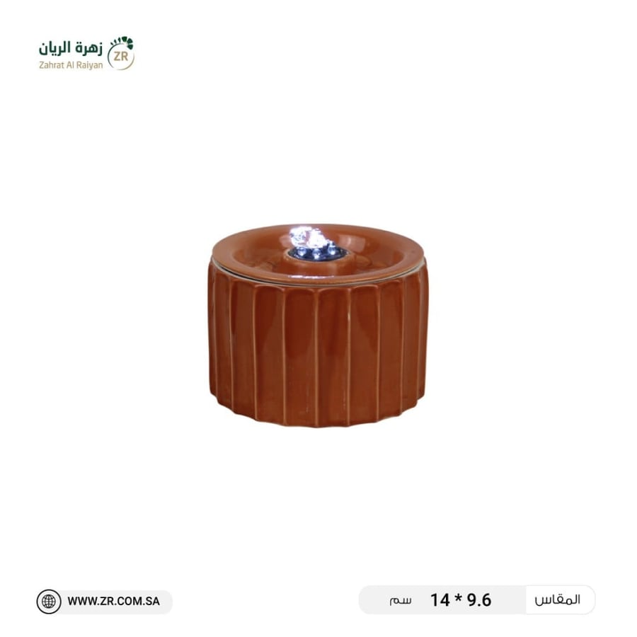 نافورة مكتبية سيراميك مضلعه مقاس 14سم