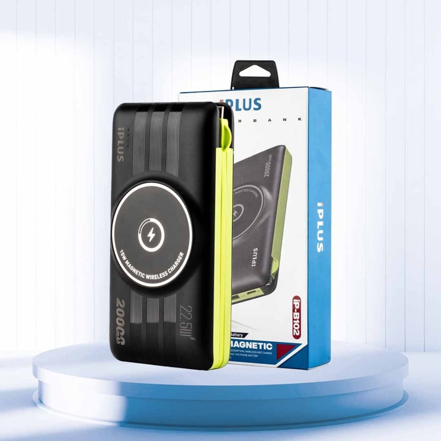 Iplus iP-B102 مغناطيسي لاسلكي بور بانك