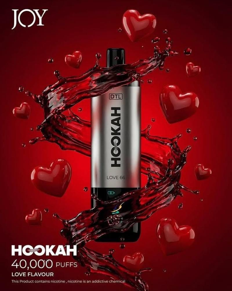 شيشة جوي هوكا 50 ألف موشة JOY Hookah DTL 50,000 Puffs