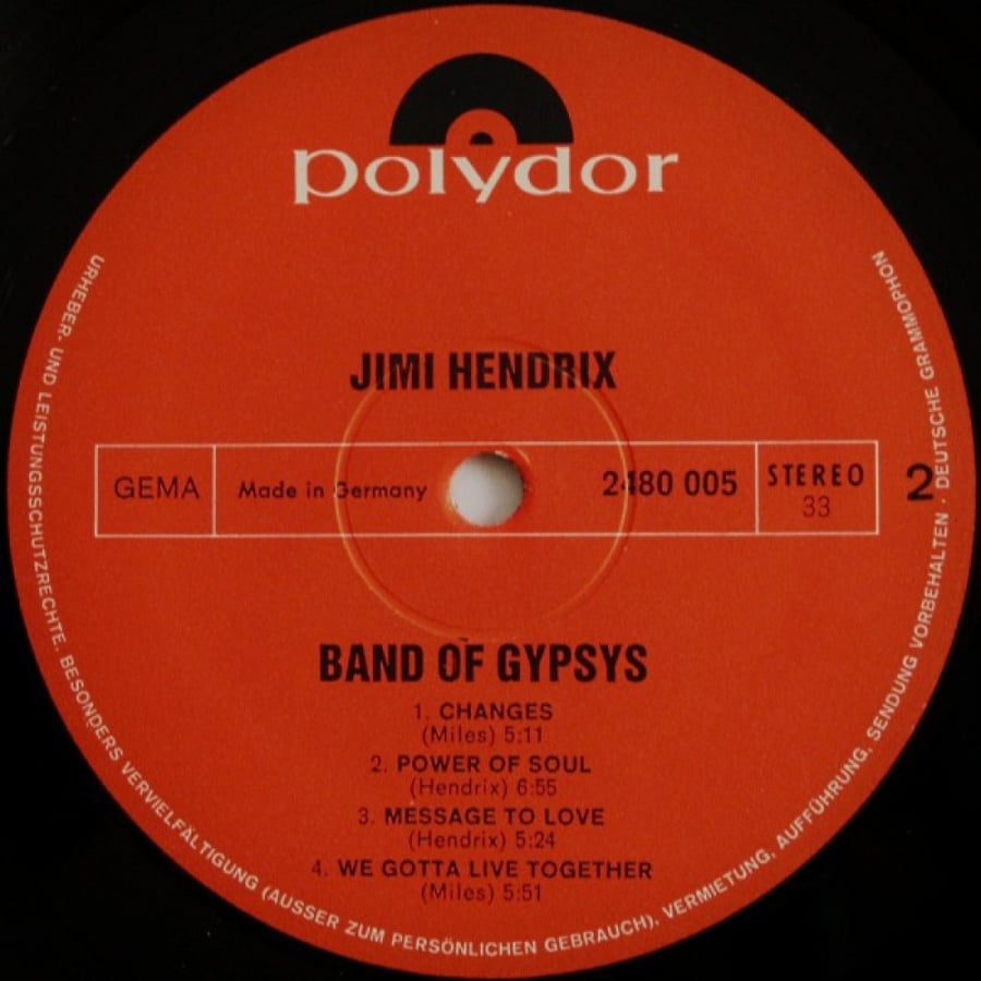 Jimi Hendrix - Band Of Gypsys