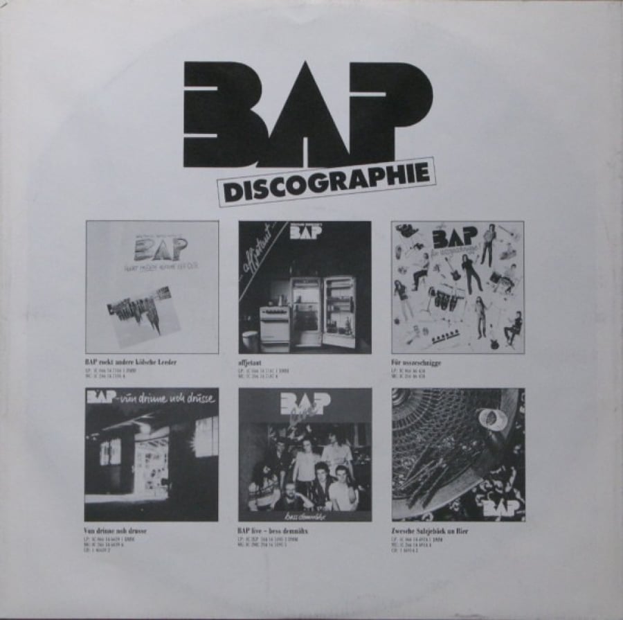 BAP ‎- Ahl Männer, Aalglatt