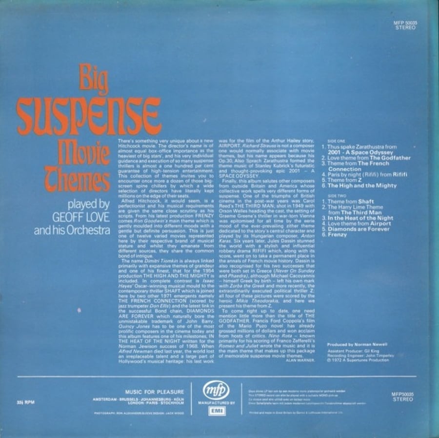 Geoff Love - Big Suspense Movie Themes