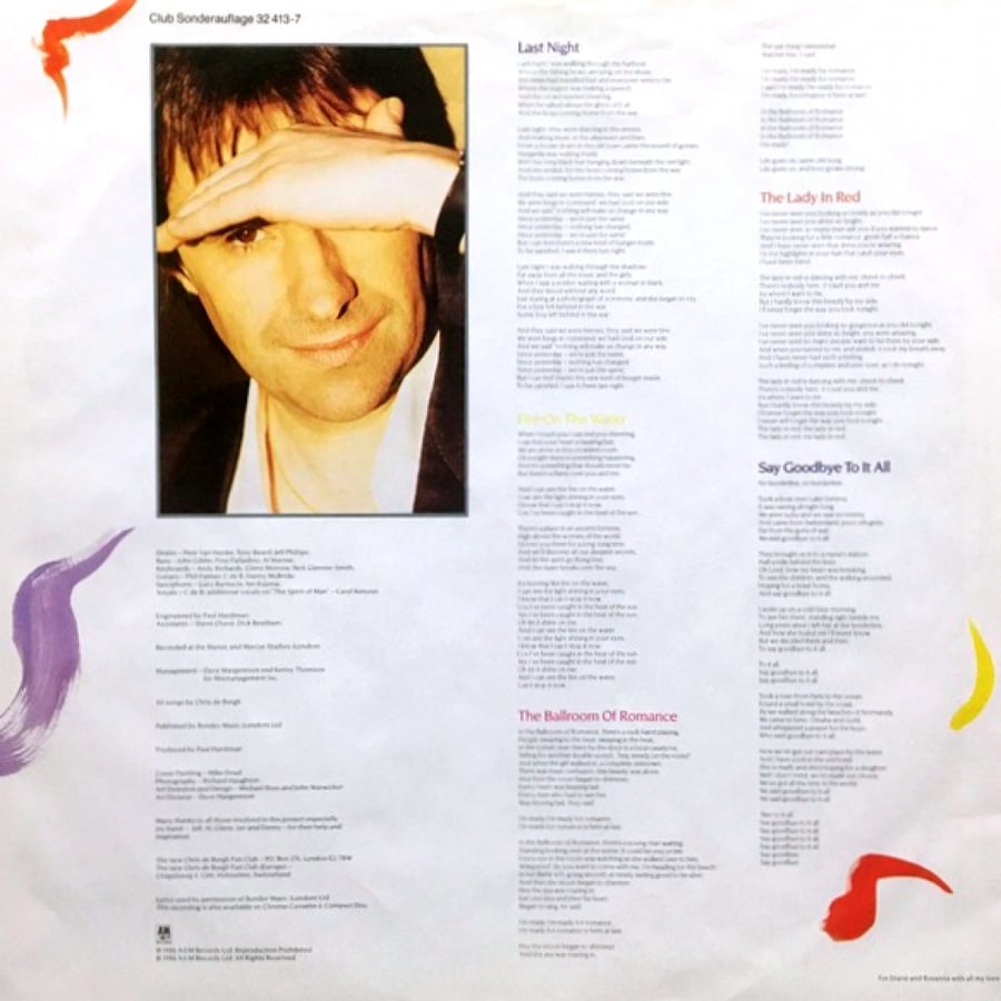 Chris de Burgh ‎– Into The Light