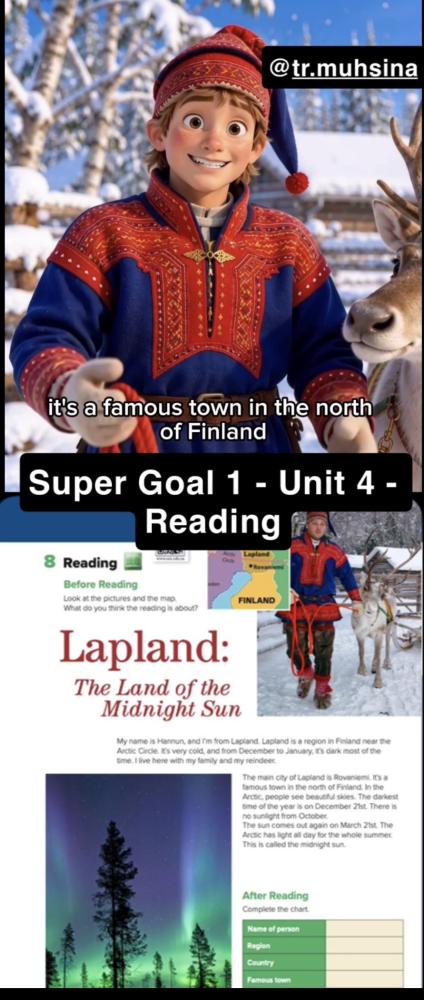 مقطع فديو باستخدام الذكاء الاصطناعي - Super Goal 1 - Unit 4 - Reading