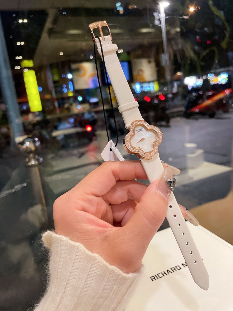 Van Cleef leather watch