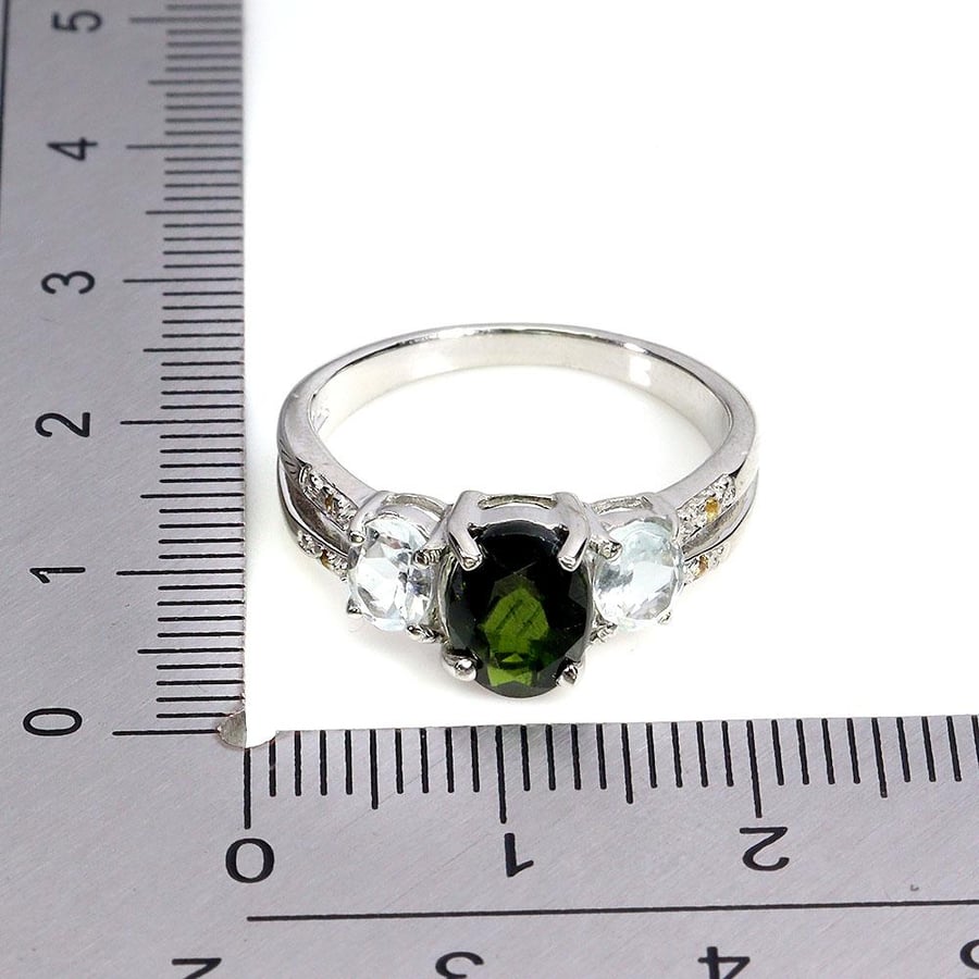 Chrome Diopside Ring