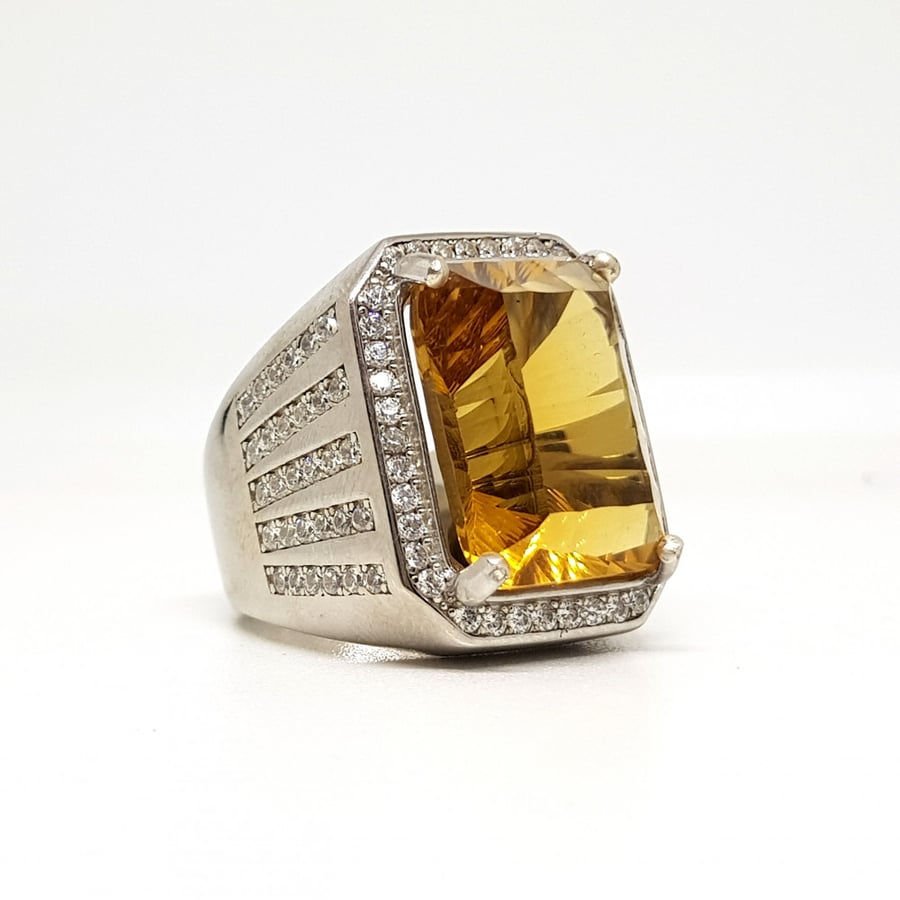 Certified Citrine Ring