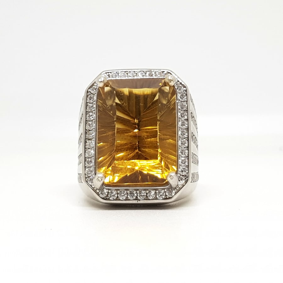 Certified Citrine Ring