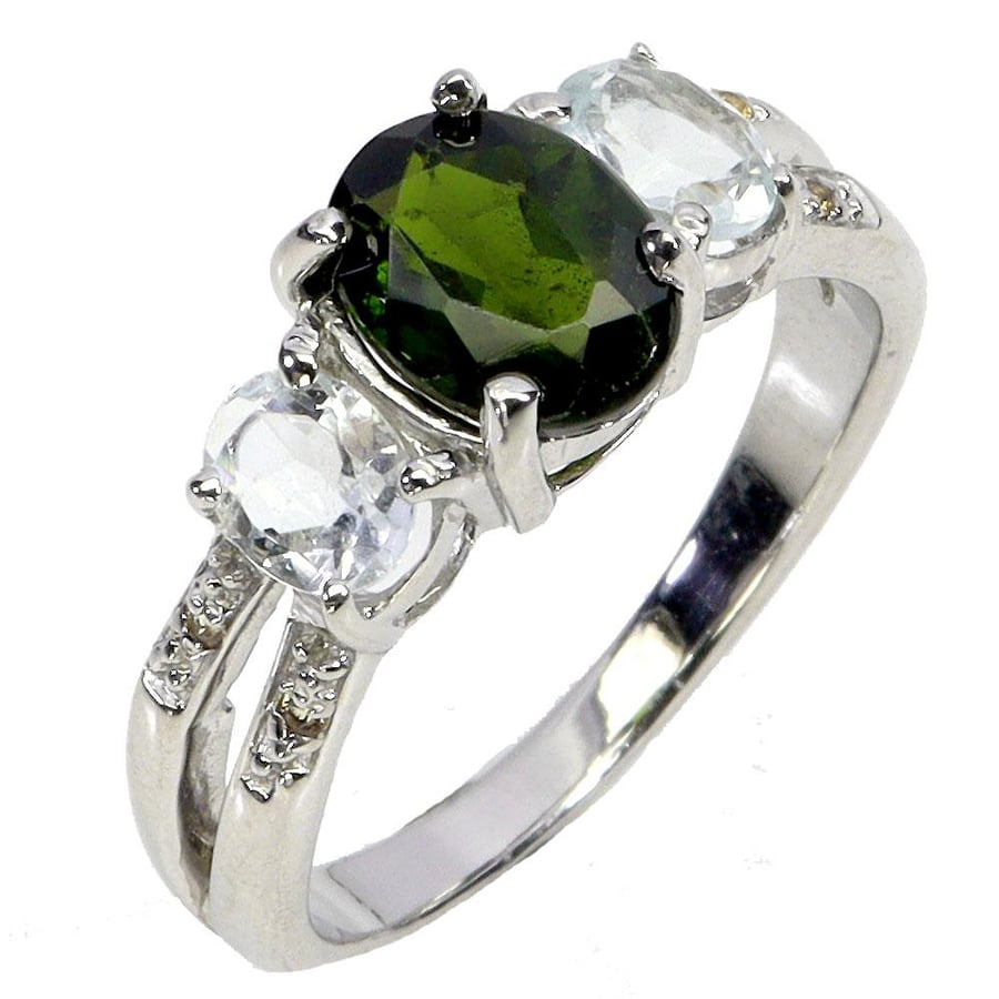 Chrome Diopside Ring