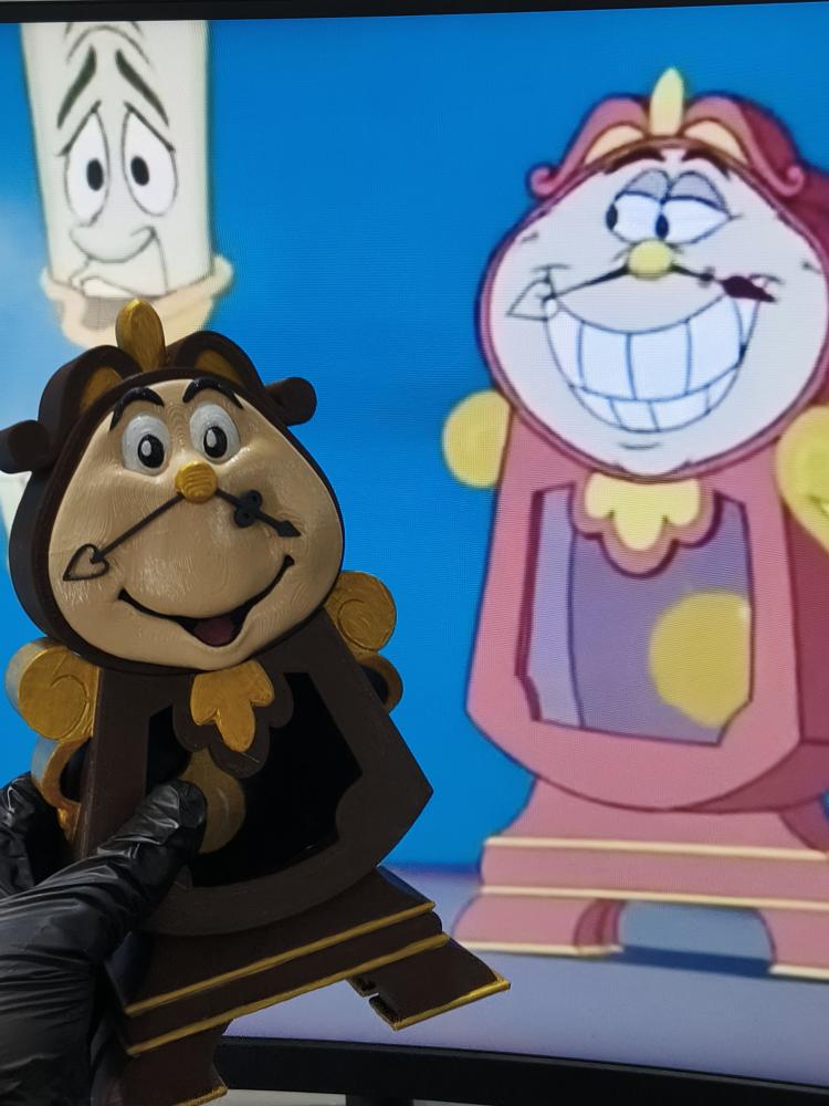 Clock figurine (Beauty and the Beast)
