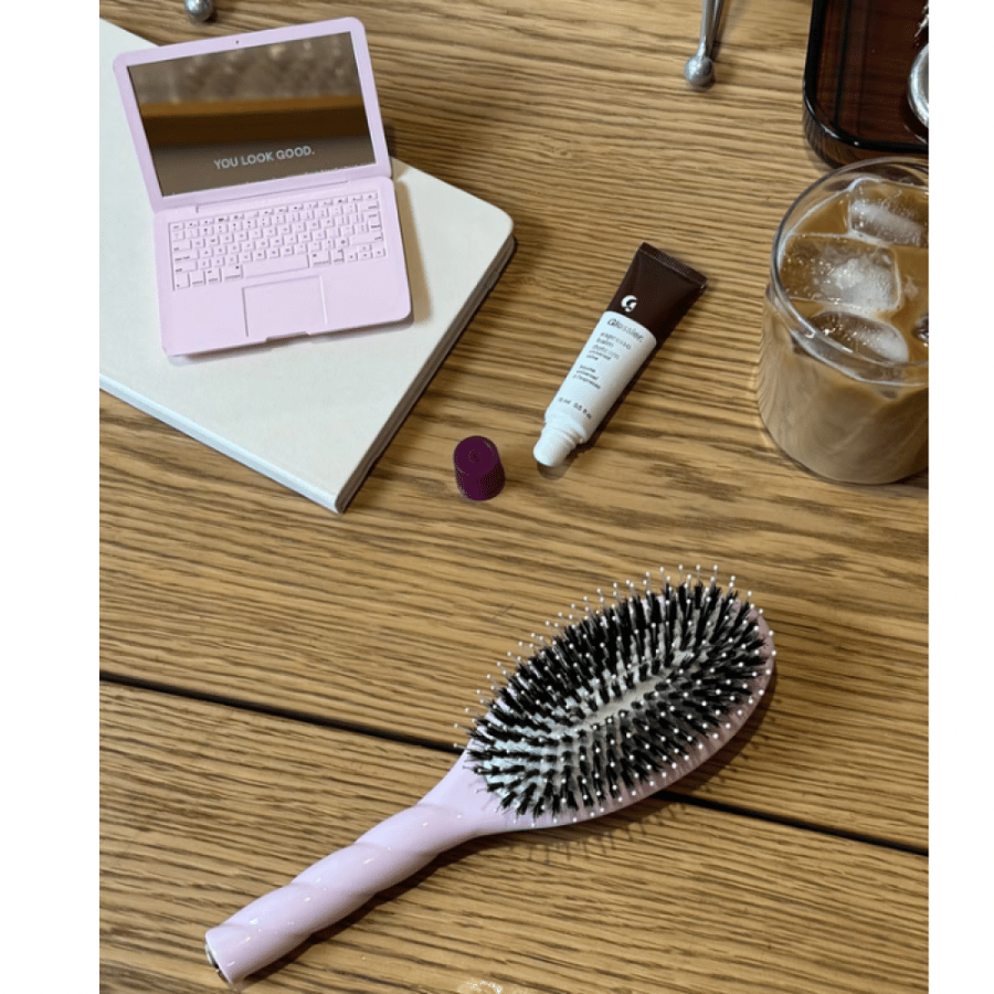 Glossier mini laptop mirror