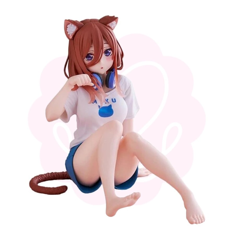 Gotoubun No Hanayome Nakano Miku Desktop Cute Cat Room Wear