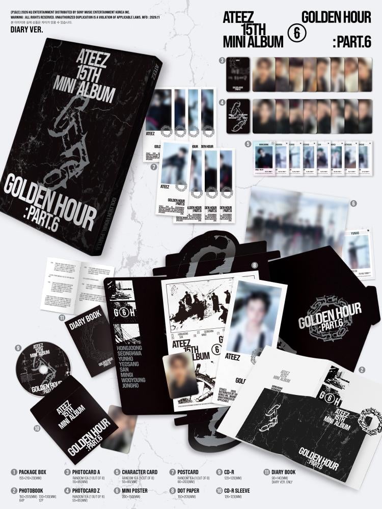 ATEEZ(에이티즈) GOLDEN HOUR : Part.6 سيت