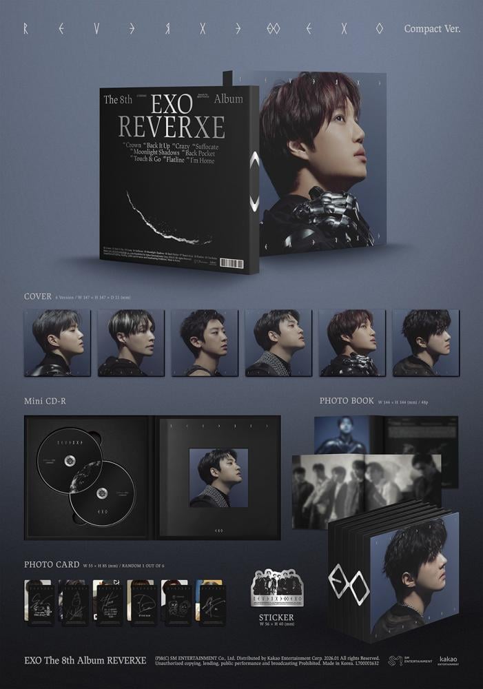 (Compact ver.) 엑소 (EXO) - 정규 8집 (REVERXE)