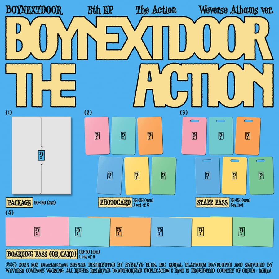 BOYNEXTDOOR 5th EP [The Action] (Weverse Albums ver.)
