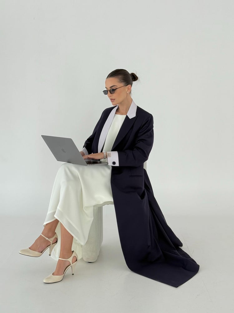 Abaya 283 بنفسجي كامل